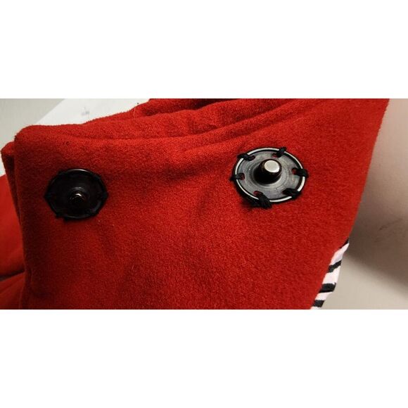 Multiples Women’s Single Breasted Long Sleeve Red Jacket Coat Size Large - Picture 6 of 11